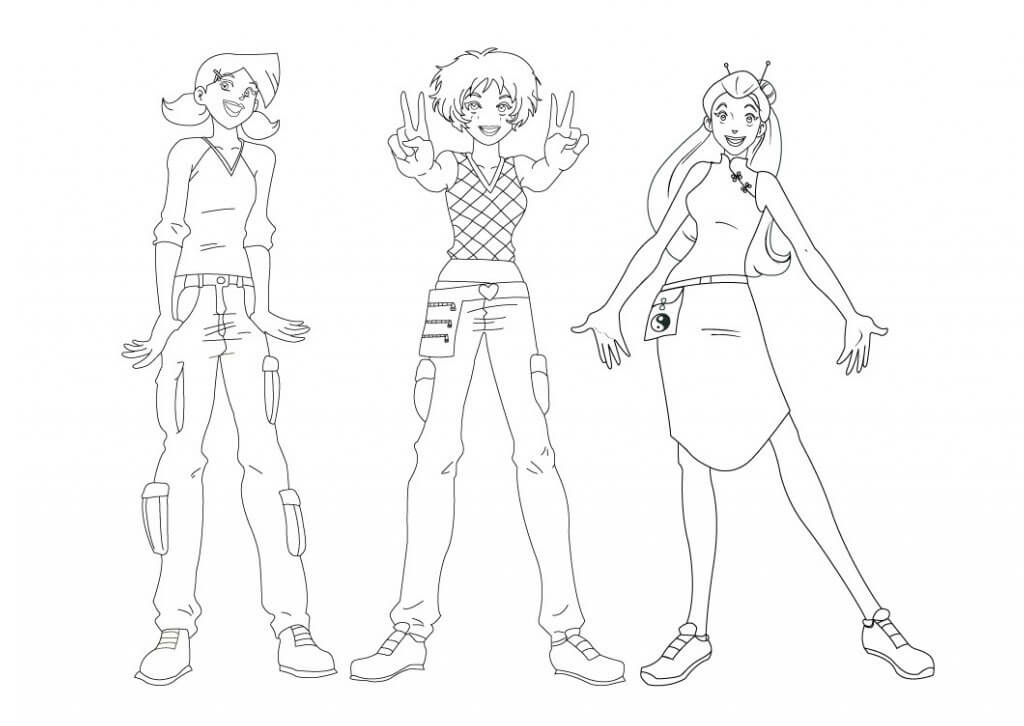 Coloriage totally spies 7