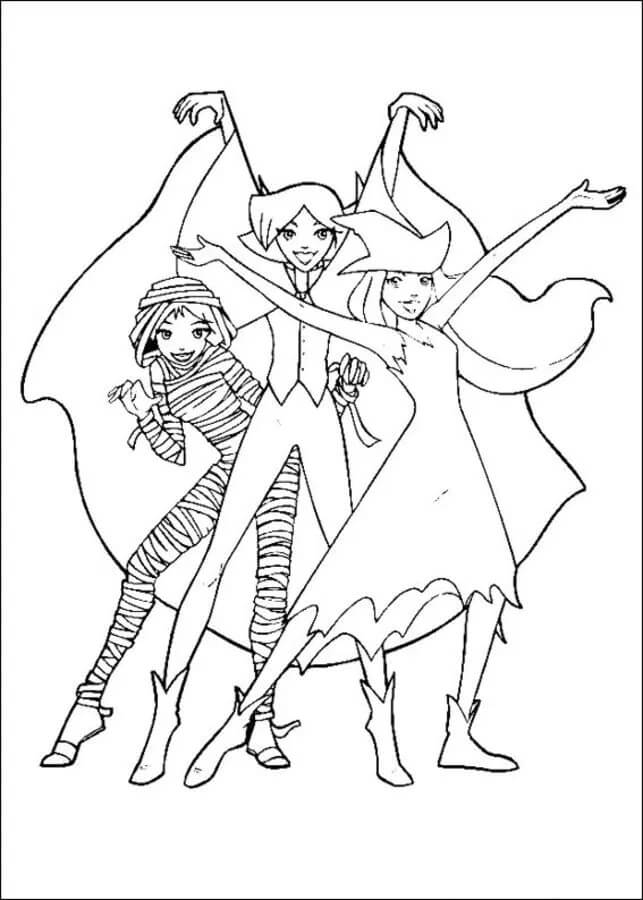 Coloriage totally spies 8