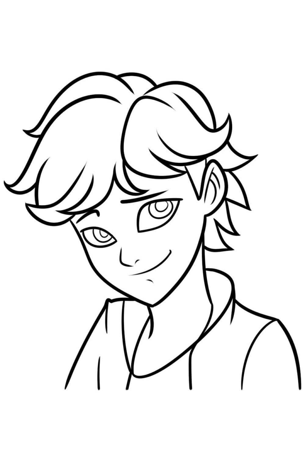 Coloriage adrien agreste