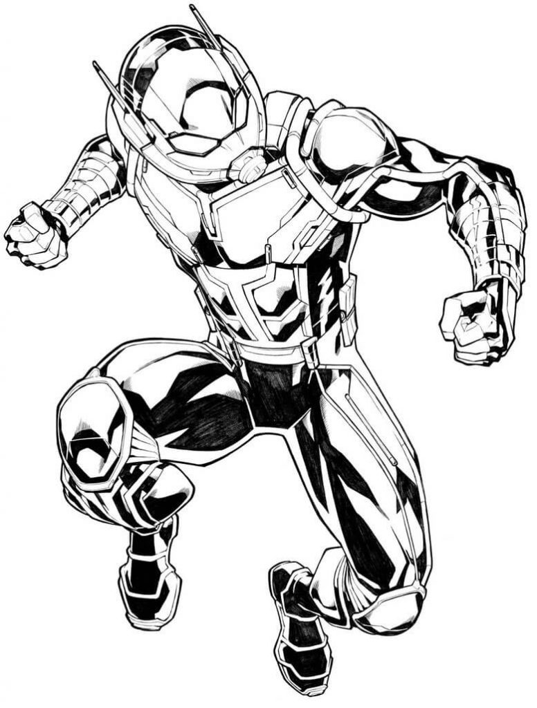 Coloriage ant man 2 à imprimer