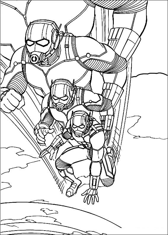 Coloriage ant man