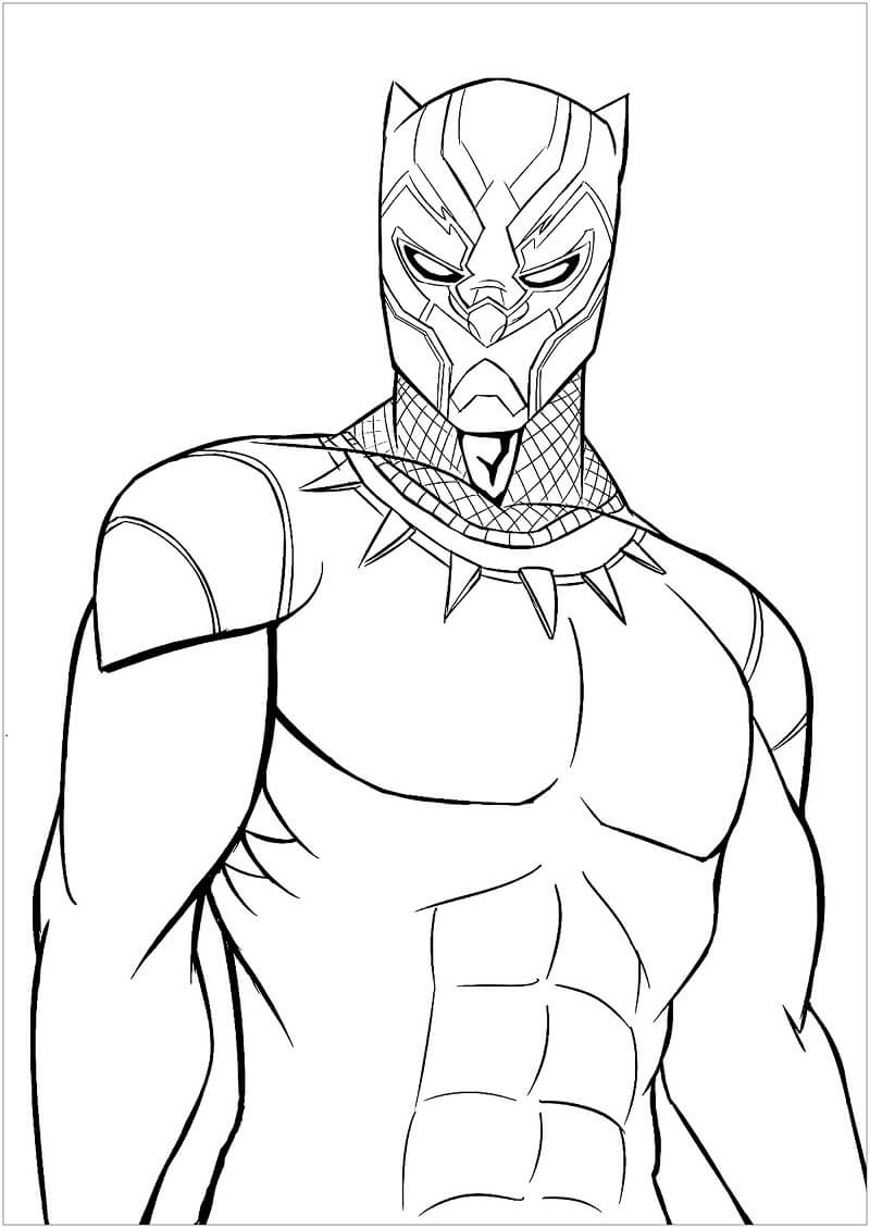 Coloriage black panther 5