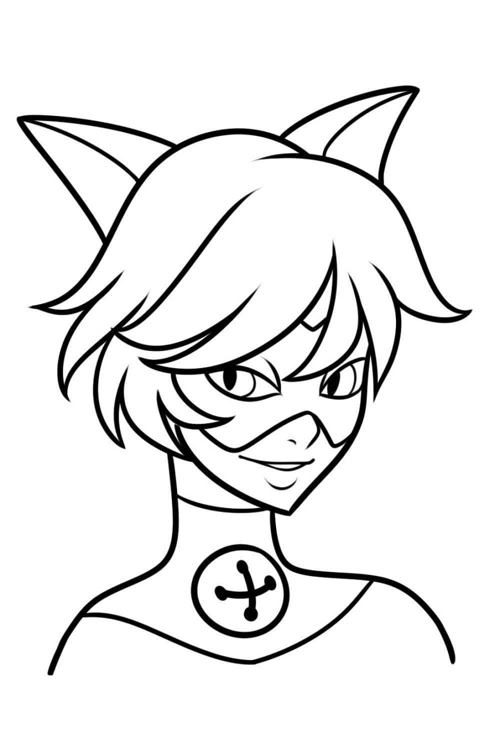 Coloriage chat noir