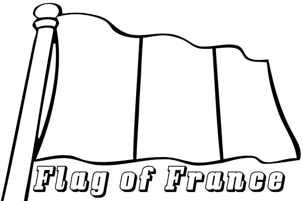 Coloriage drapeau de la france 6