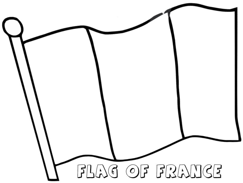 Coloriage drapeau france à imprimer