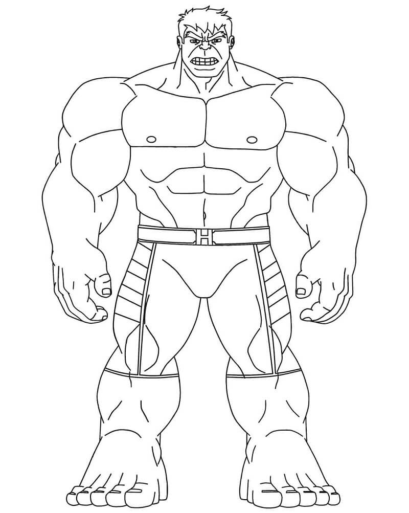 Coloriage Hulk à imprimer