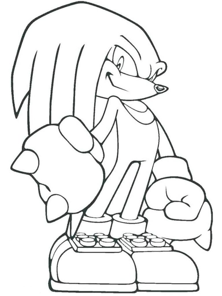 Coloriage knuckles à imprimer