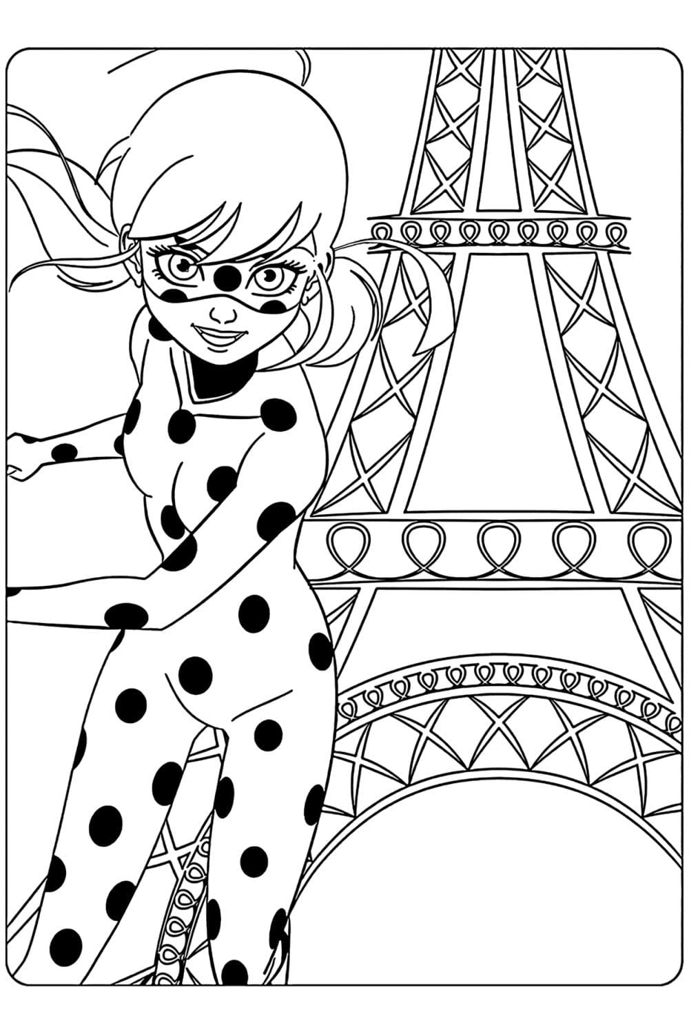 Coloriage ladybug 5