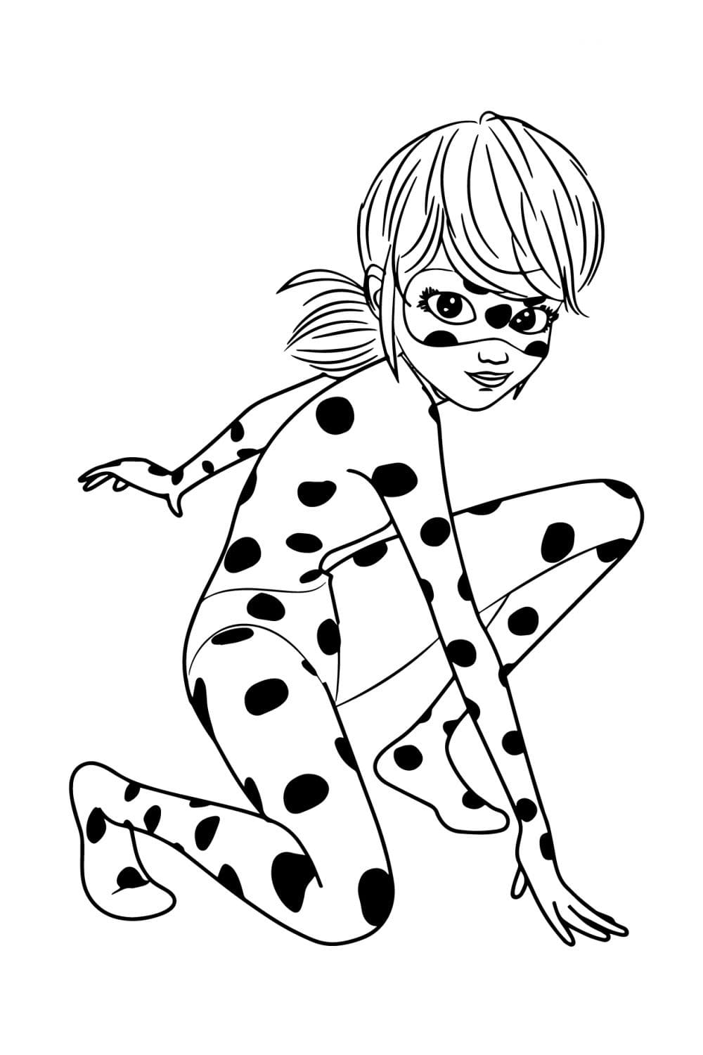 Coloriage ladybug 6