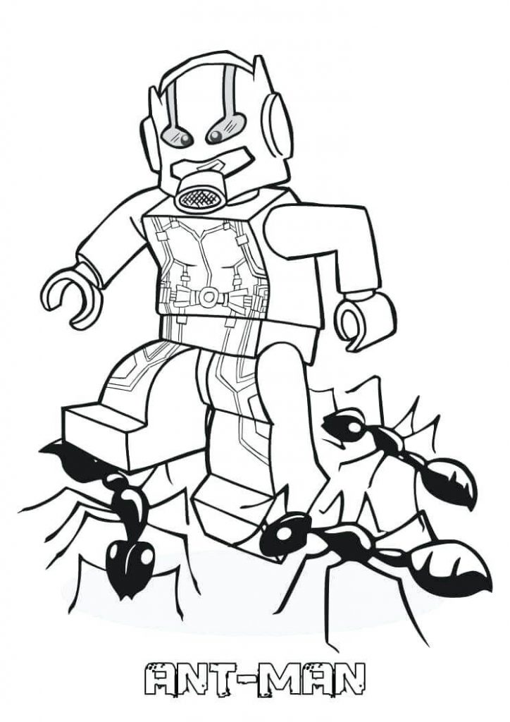 Coloriage lego ant man à imprimer