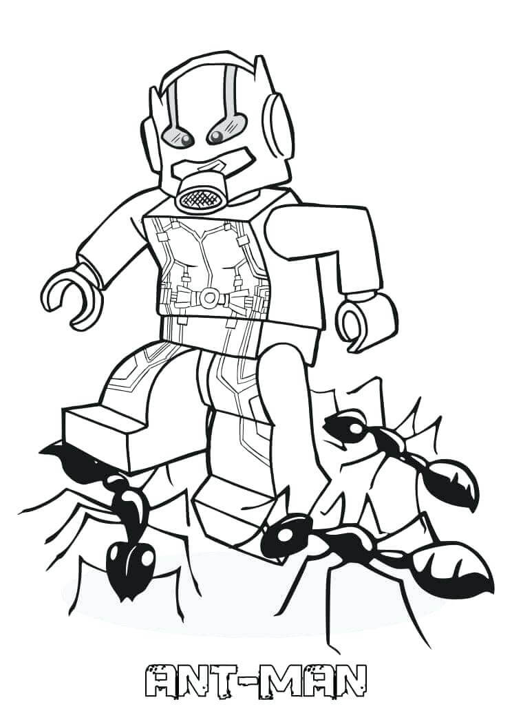 Coloriage lego ant man