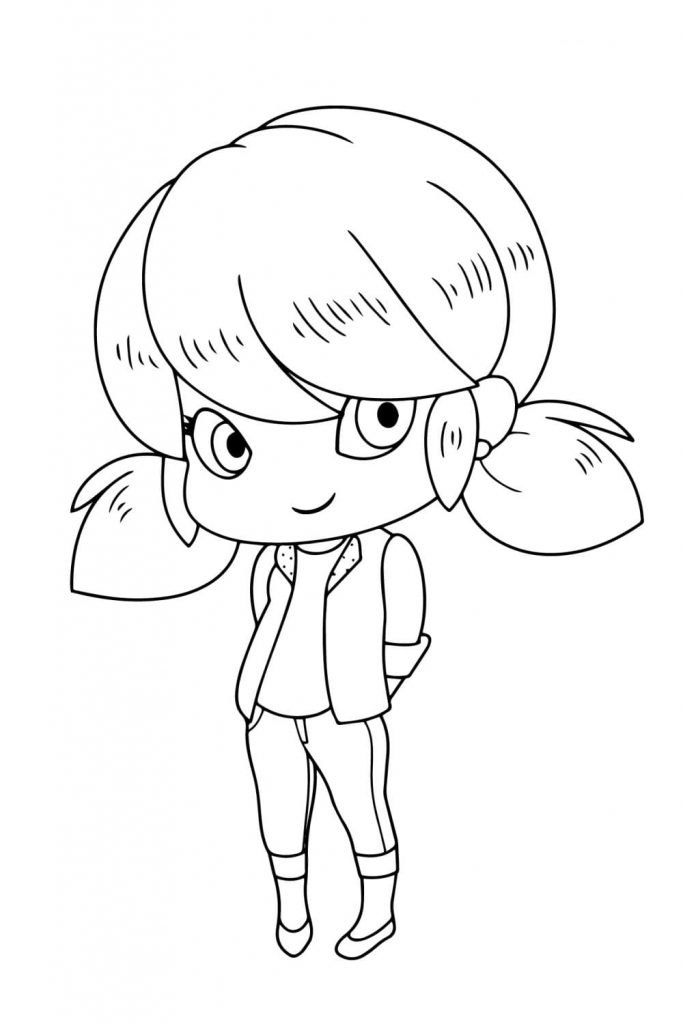 Coloriage marinette dupaincheng 1 à imprimer