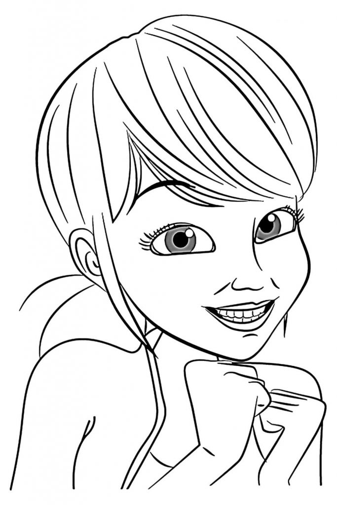 Coloriage marinette dupaincheng à imprimer