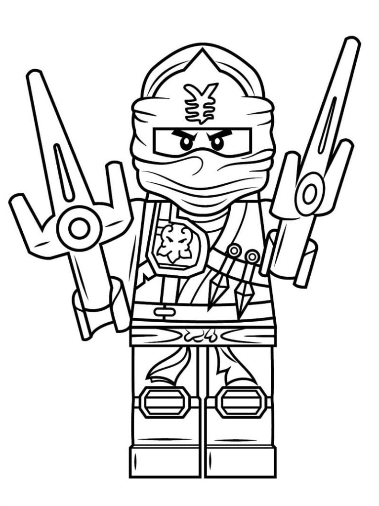 Coloriage ninjago jay zx à imprimer