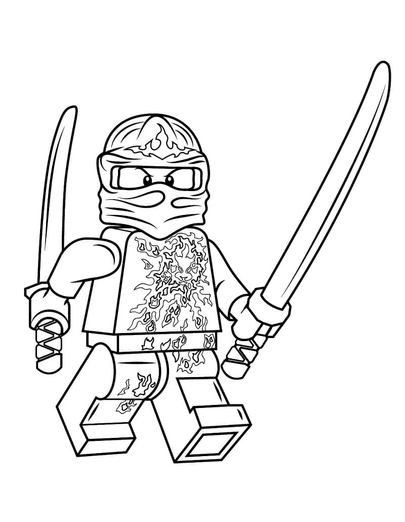 Coloriage ninjago kai nrg