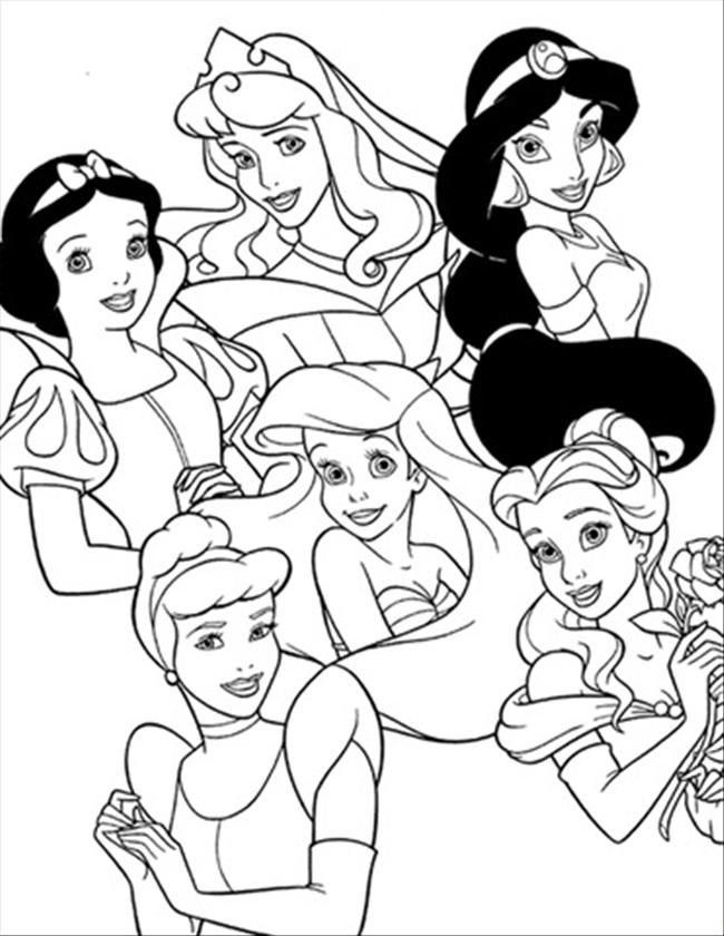 Coloriage Princesse Disney à imprimer