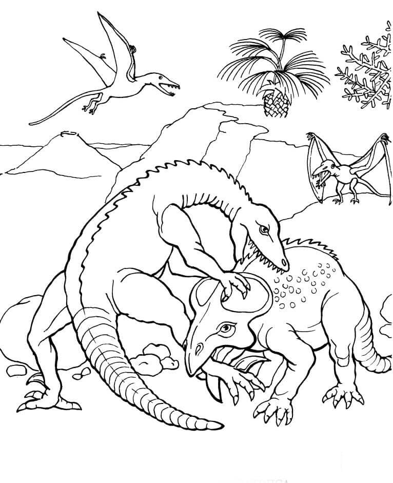 Coloriage Dinosaure à imprimer