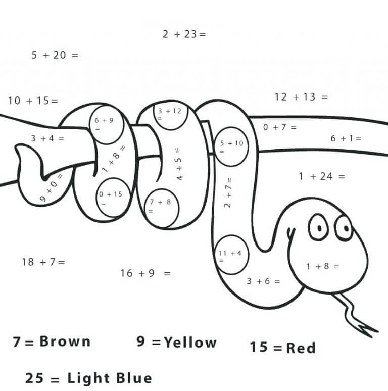 Coloriage serpent magique ce1