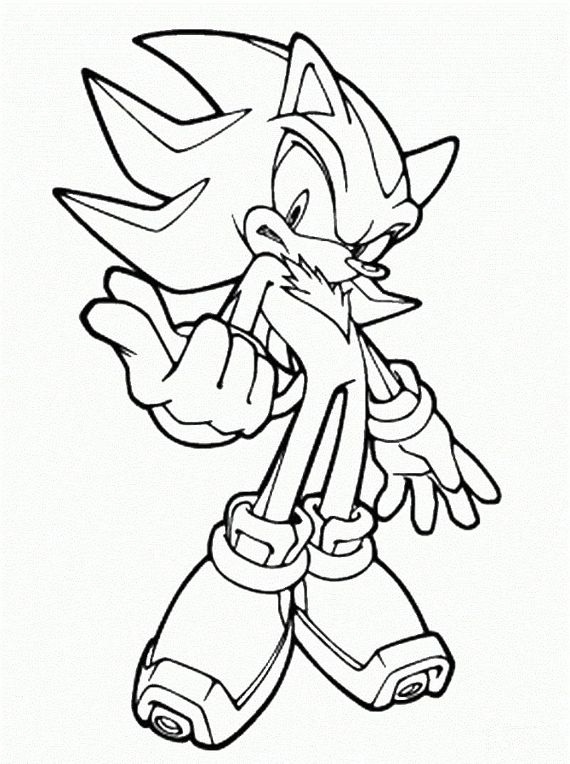 Coloriage sonic 3