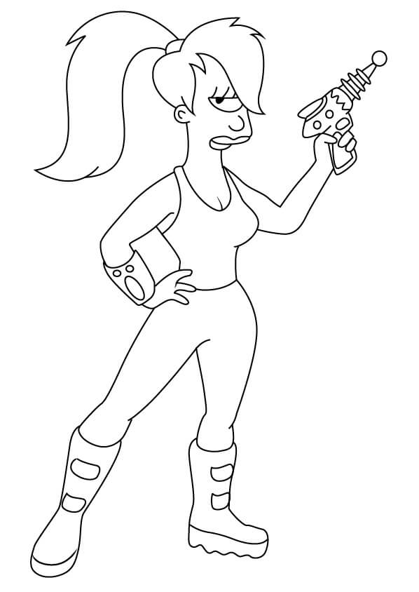 Coloriage turanga leela