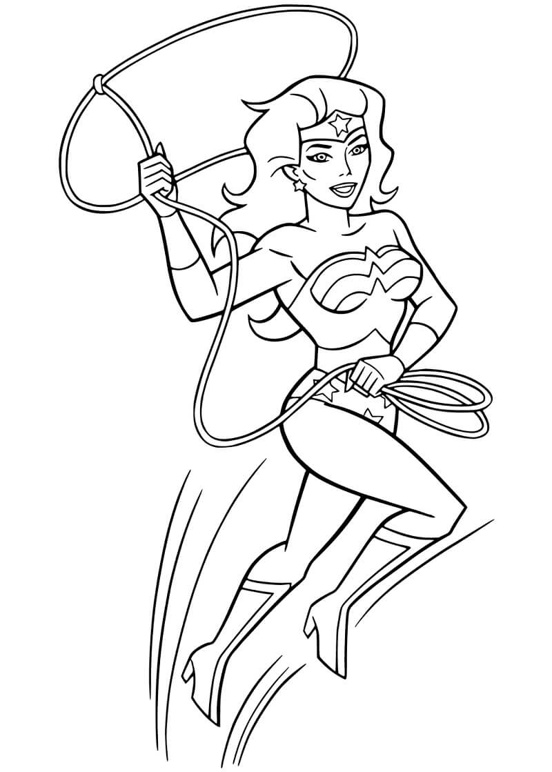 Coloriage wonder woman 1 à imprimer