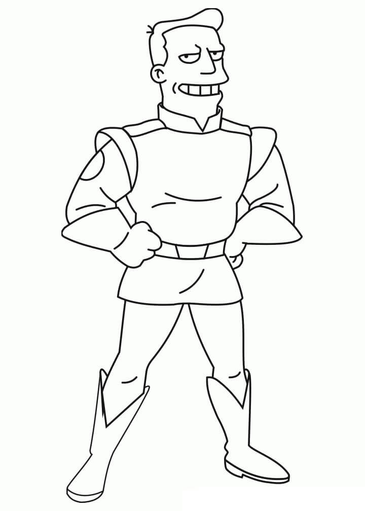 Coloriage zapp brannigan à imprimer