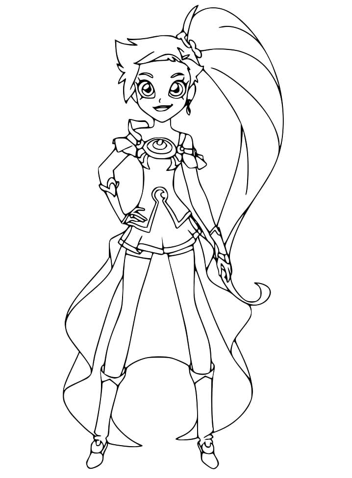 Coloriage auriana lolirock à imprimer