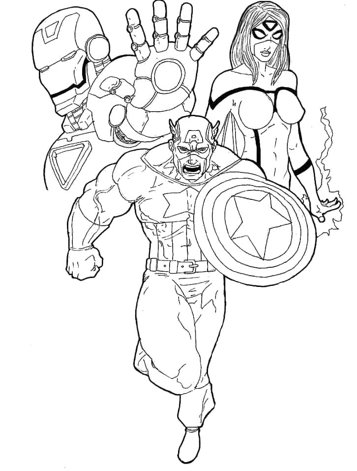 Coloriage avengers 6