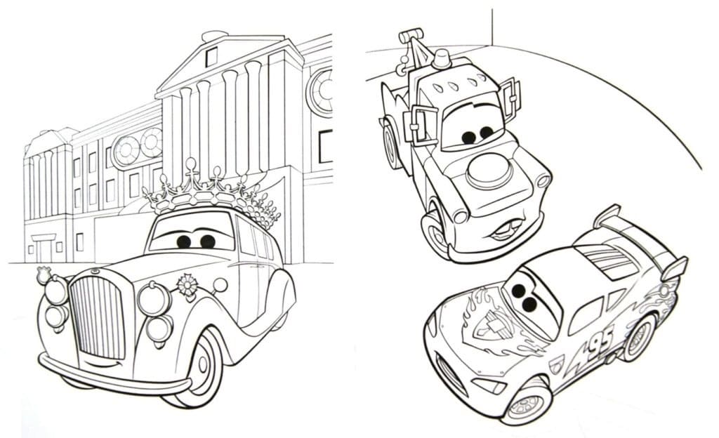 Coloriage cars personnages 2 à imprimer