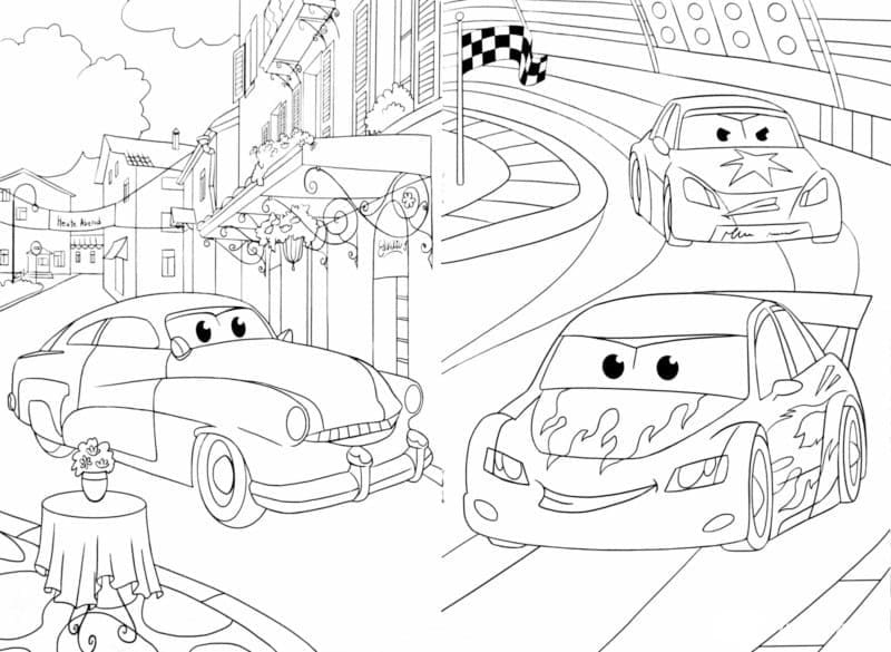 Coloriage cars personnages 3