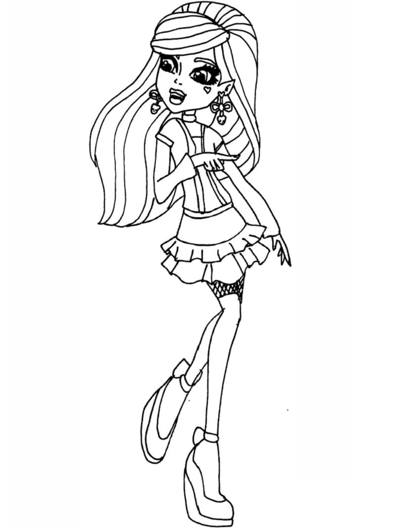 Coloriage draculaura monster high
