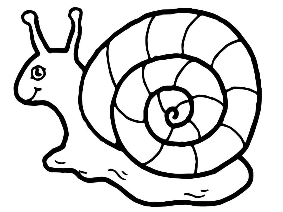 Coloriage escargot 8 à imprimer