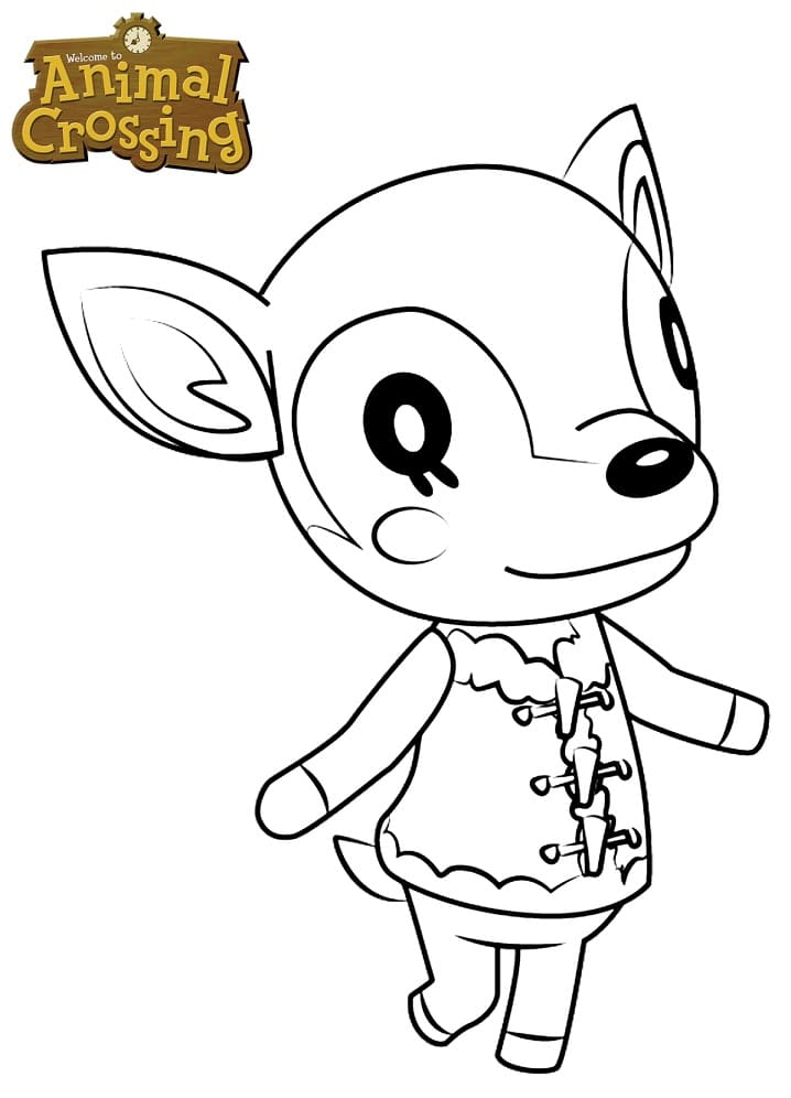 Coloriage fauna animal crossing