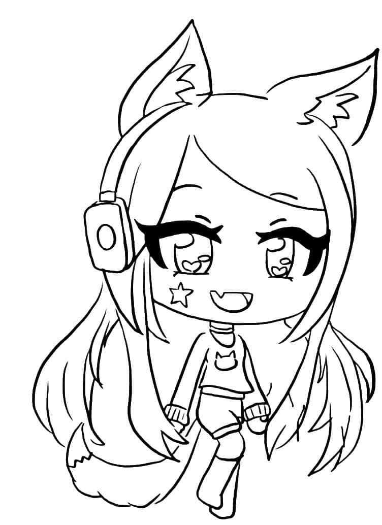 Coloriage gacha life 1