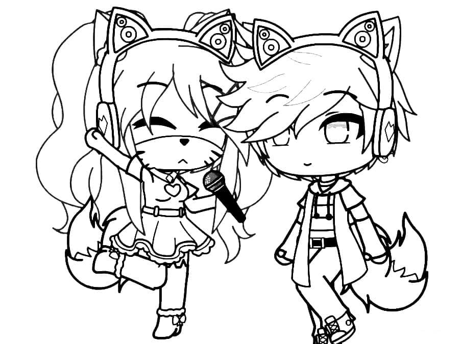 Coloriage gacha life 2