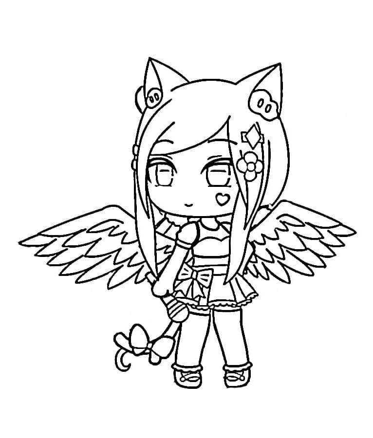 Coloriage gacha life 25