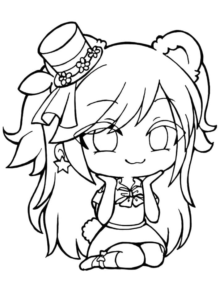 Coloriage gacha life 6