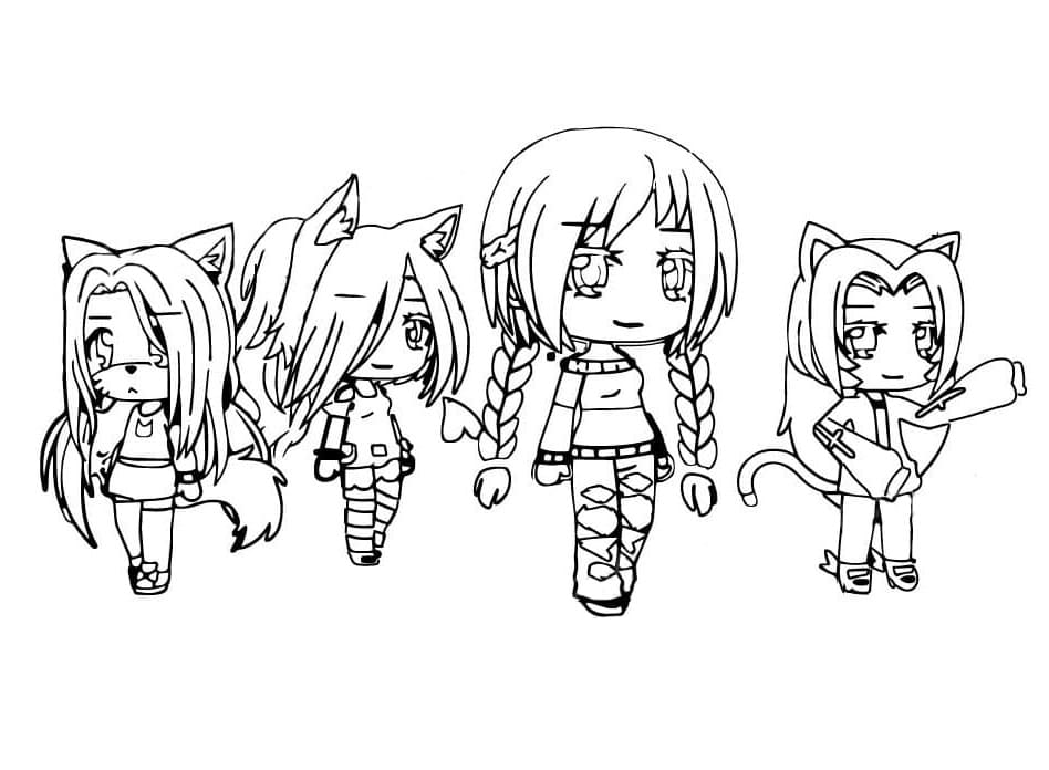 Coloriage gacha life 8