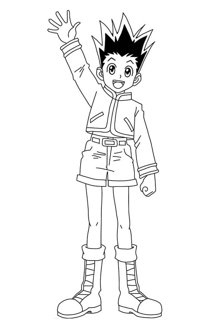 Coloriage gon freecss 1