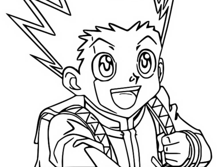 Coloriage gon freecss 5