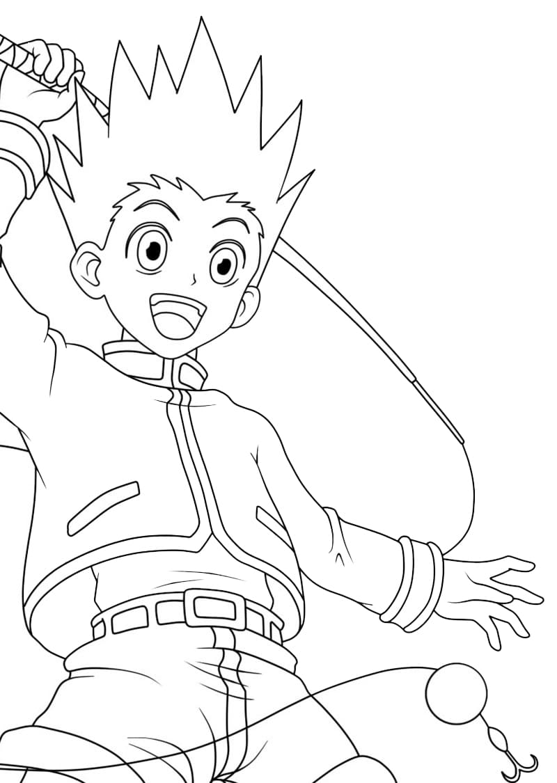 Coloriage gon freecss