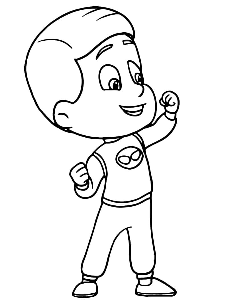 Coloriage greg de pyjamasques à imprimer