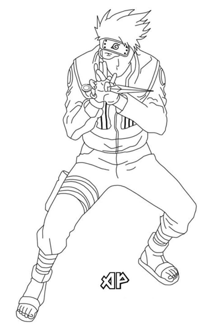 Coloriage Hatake Kakashi 2