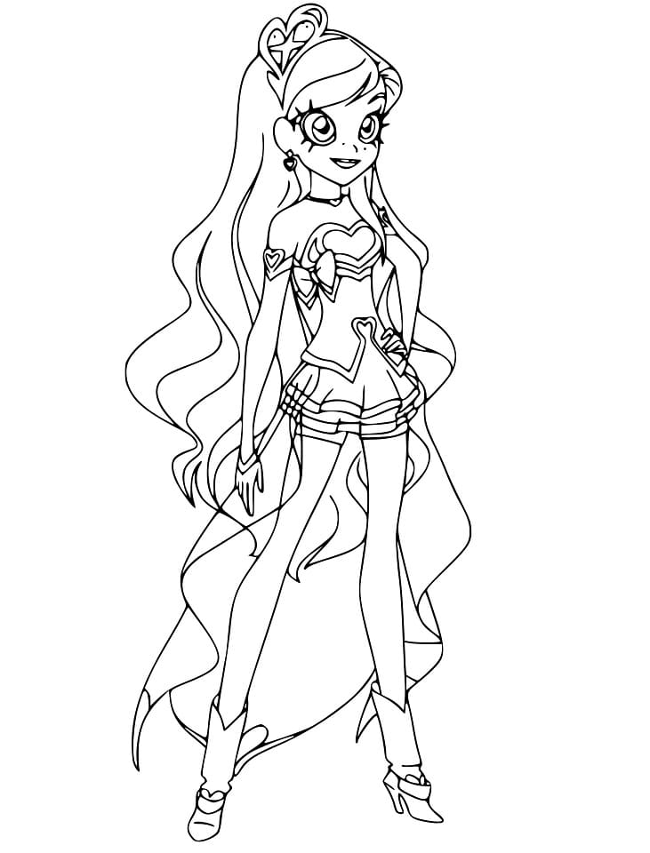 Coloriage iris lolirock à imprimer