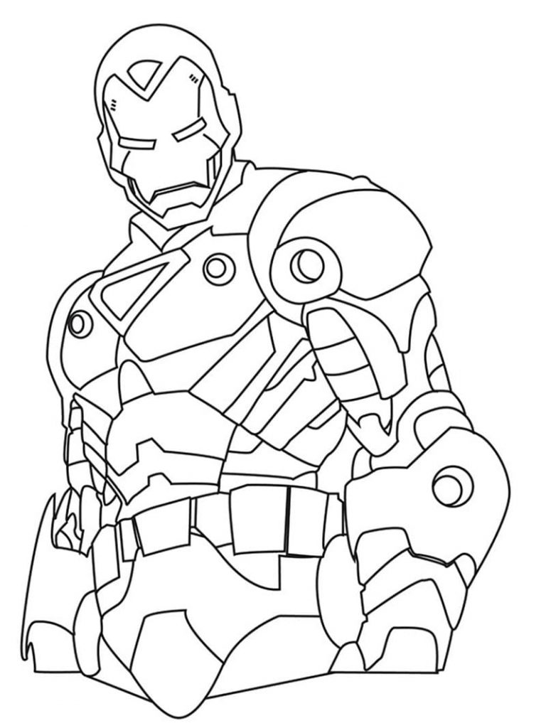 Coloriage iron man 1 à imprimer