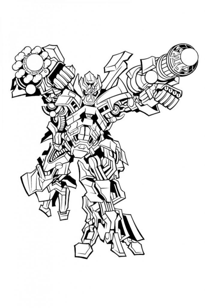 Coloriage ironhide à imprimer