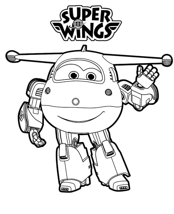 Coloriage Super Wings à imprimer