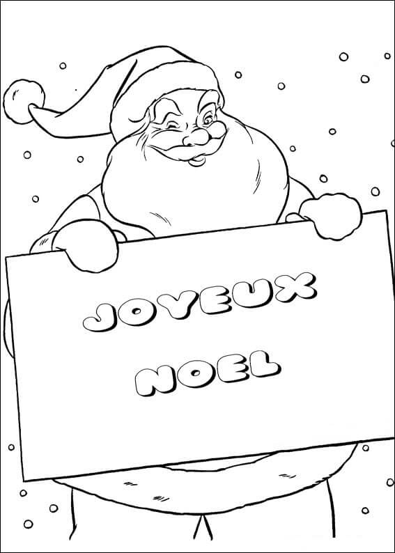 Coloriage Joyeux Noel 6 - Dessin gratuit à imprimer