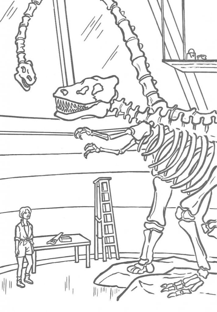 Coloriage jurassic park 2 à imprimer