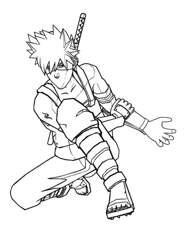 Coloriage Kakashi 5 à imprimer